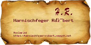 Harnischfeger Róbert névjegykártya